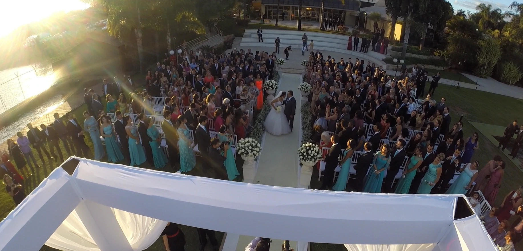 Casamento registrado pela Fausto Drone